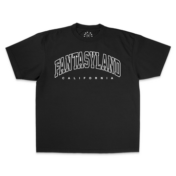 Fantasyland California Oversized Black Shirt - Hallow Font