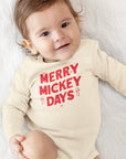 Merry Mickey Days - Baby Onesie - Long Sleeve & Short Sleeve