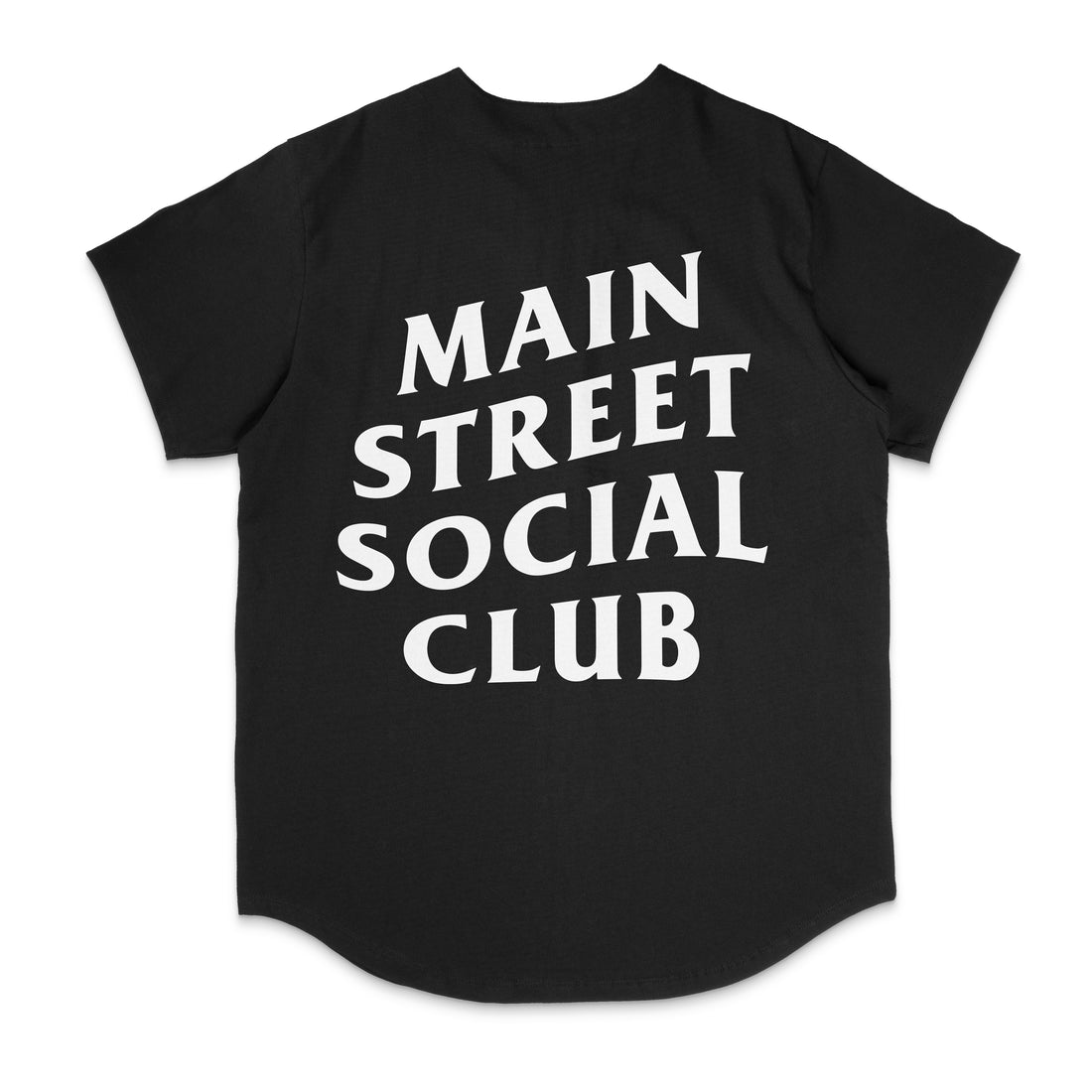 Main Street Social Club Black Baseball Jersey