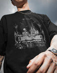 NEW Spooky Castle Views Black Oversized Fit