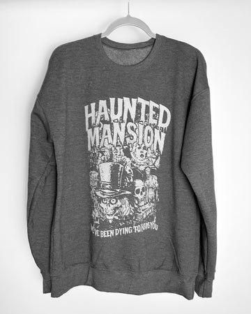 Dark Heather Haunted Mansion Sweater