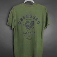 Obsessed "Park Hop Obsession" Military Green Shirt (Front & Back)