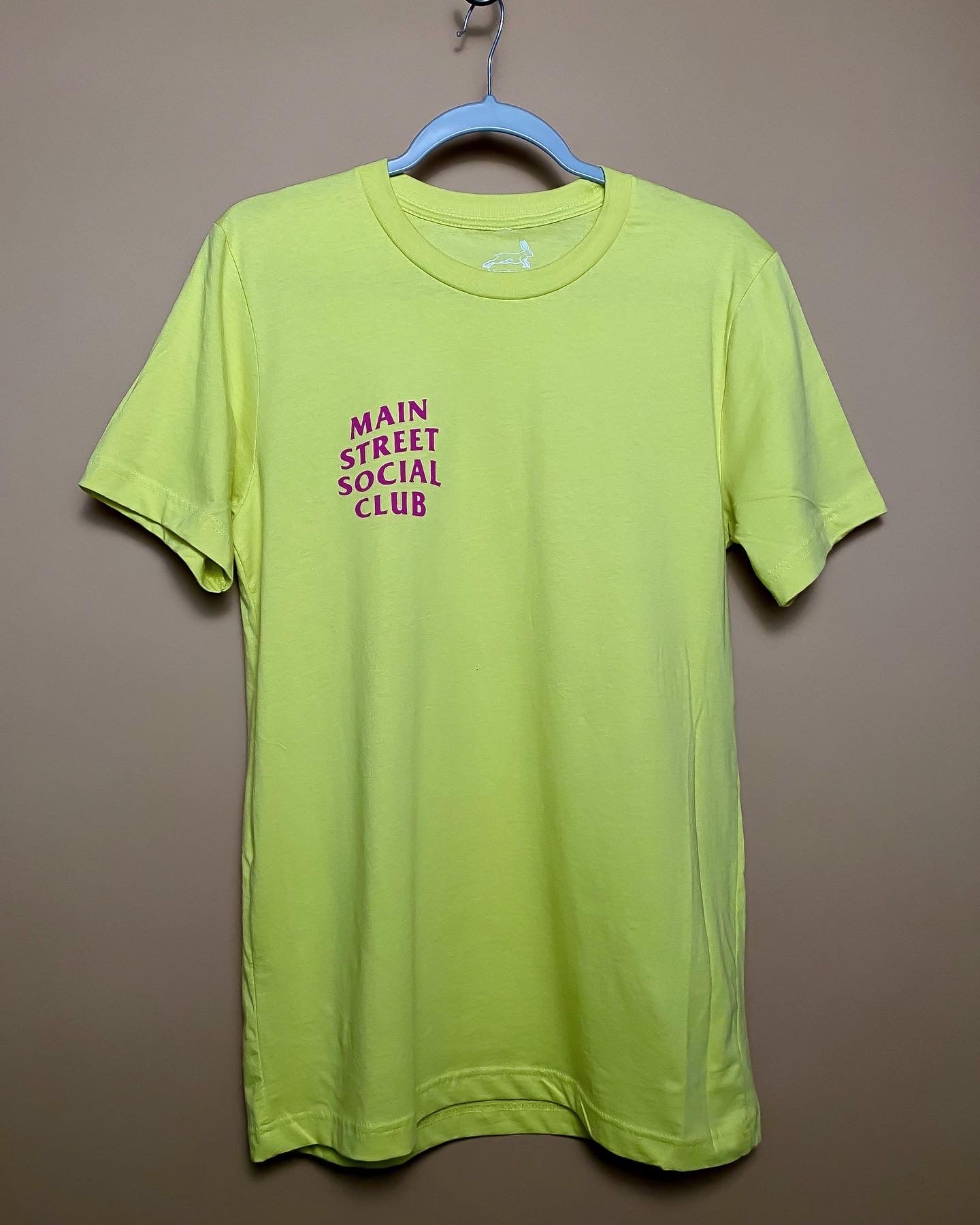 Main Street Social Club Tee MSSC Neon Strobe (Front &amp; Back) Classic Fit