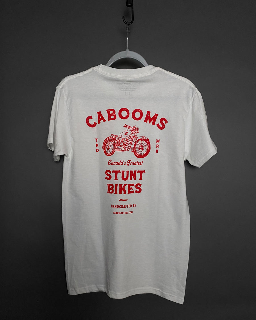 🏍 Caboom's Stunt Bikes White Tee