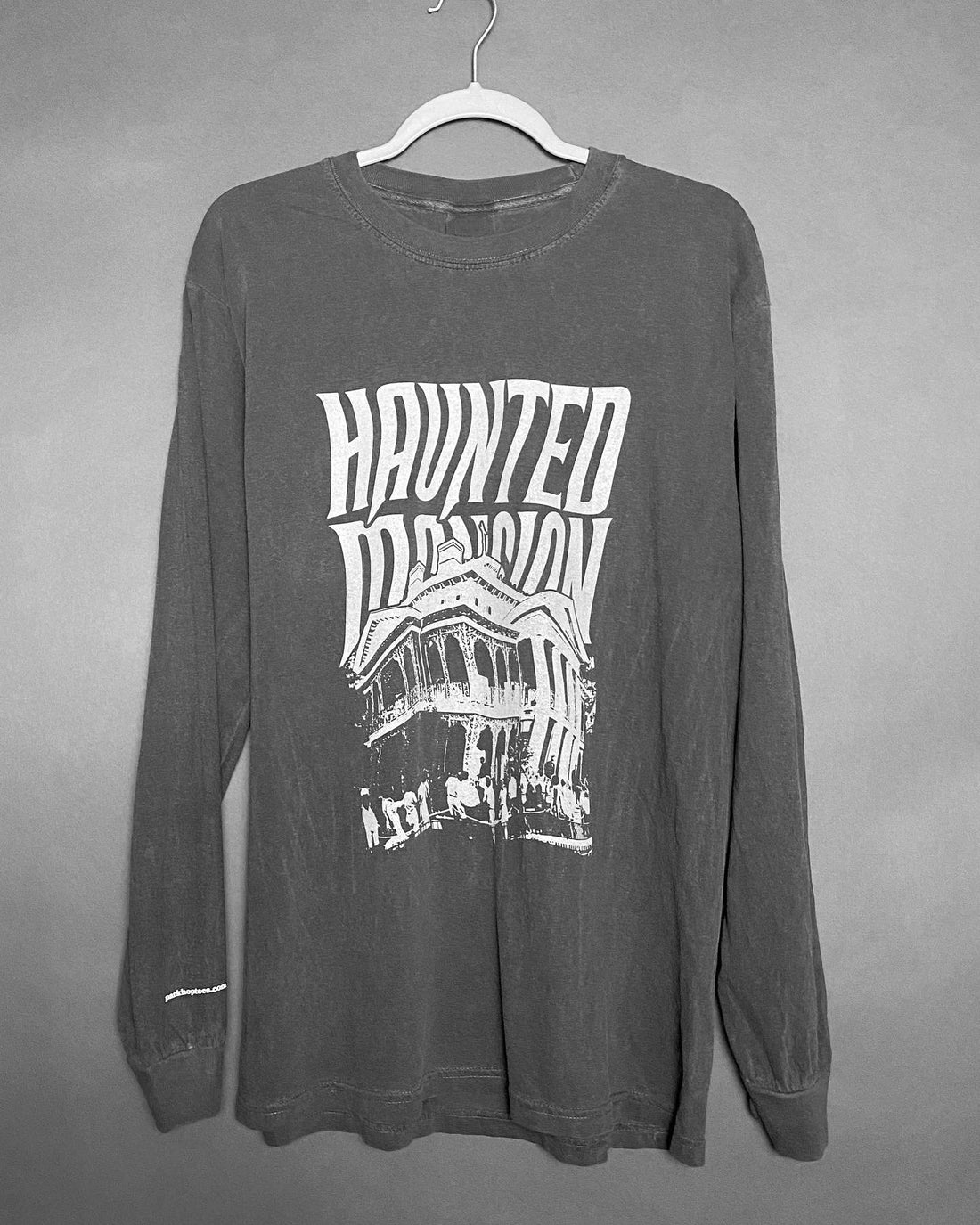 Charcoal Haunted Mansion - Premium Dye-Washed Long Sleeve