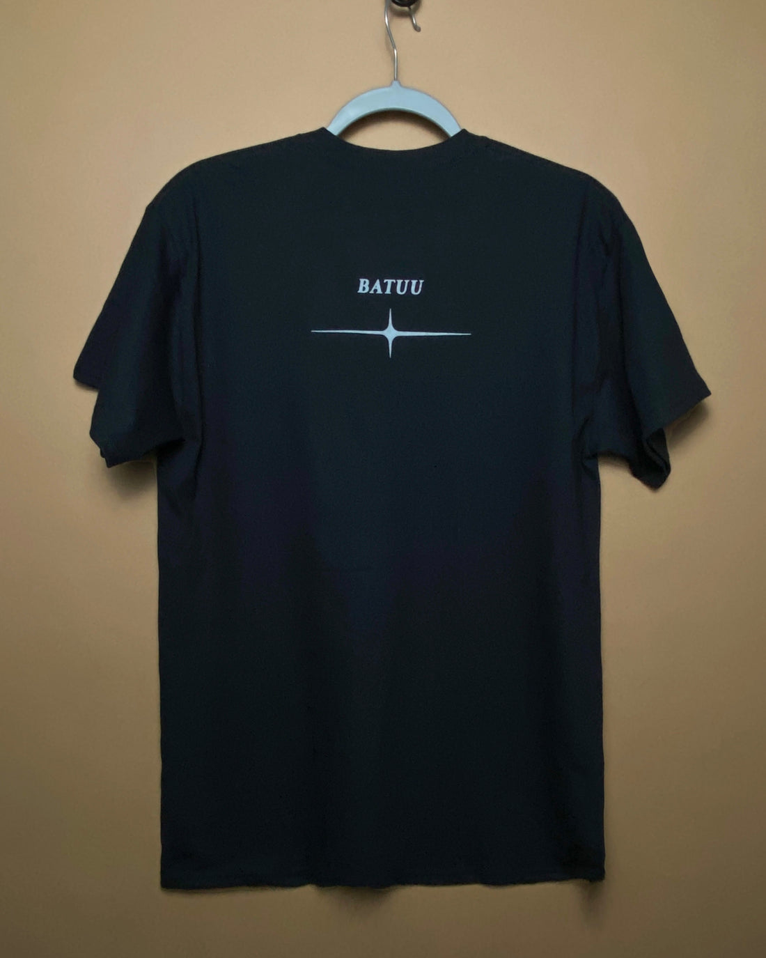 Batuu "A Beacon For Drifters" Black Tee (front and back)