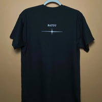 Batuu "A Beacon For Drifters" Black Tee (front and back)