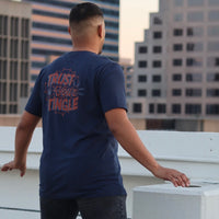 Trust Your Tingle Tee- Navy Blue (front & back)