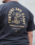 🐍 Fortune And Glory Black Tee - Classic Fit (front and back)