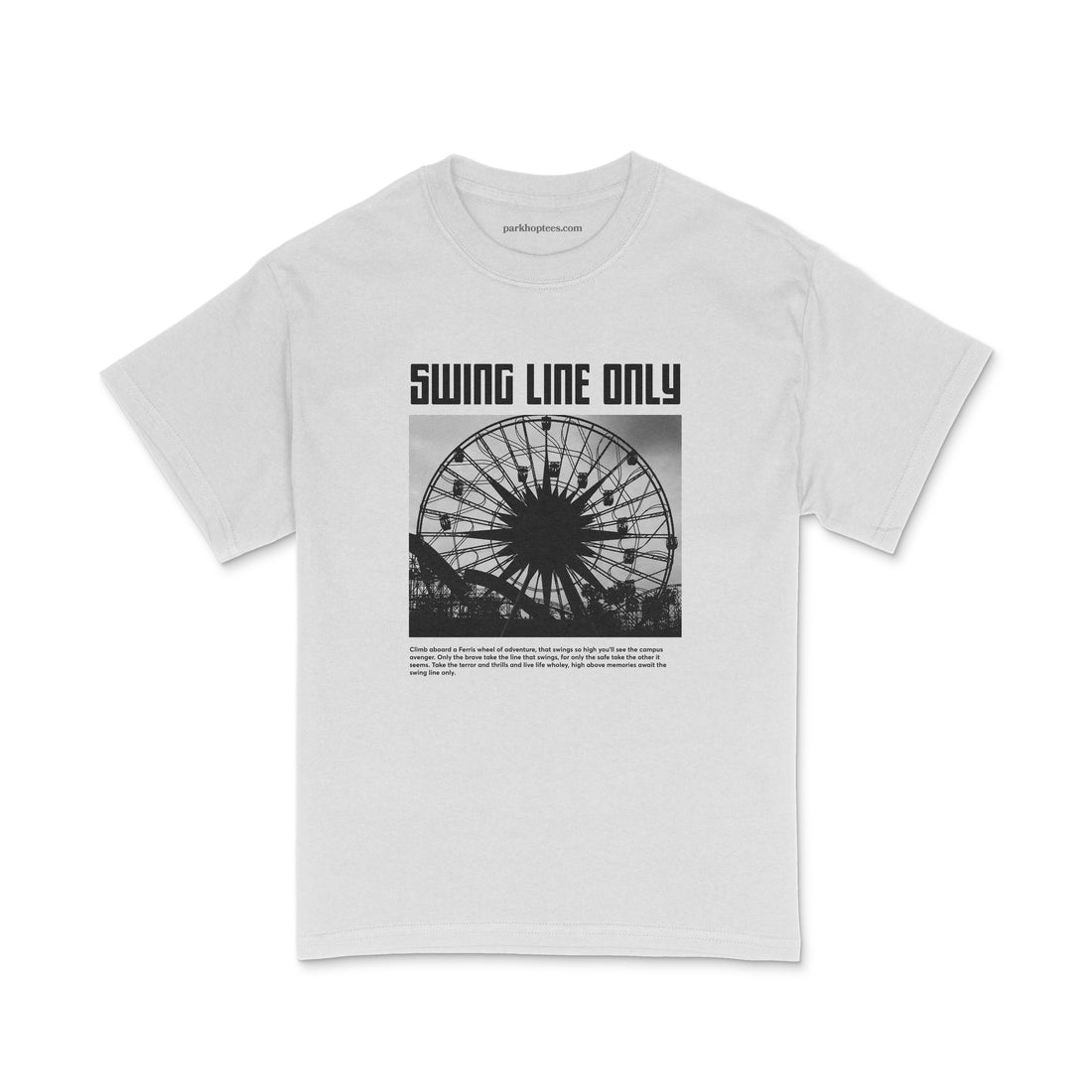 🎡 Swing Line Only - Pal-A-Round Platinum Grey Shirt