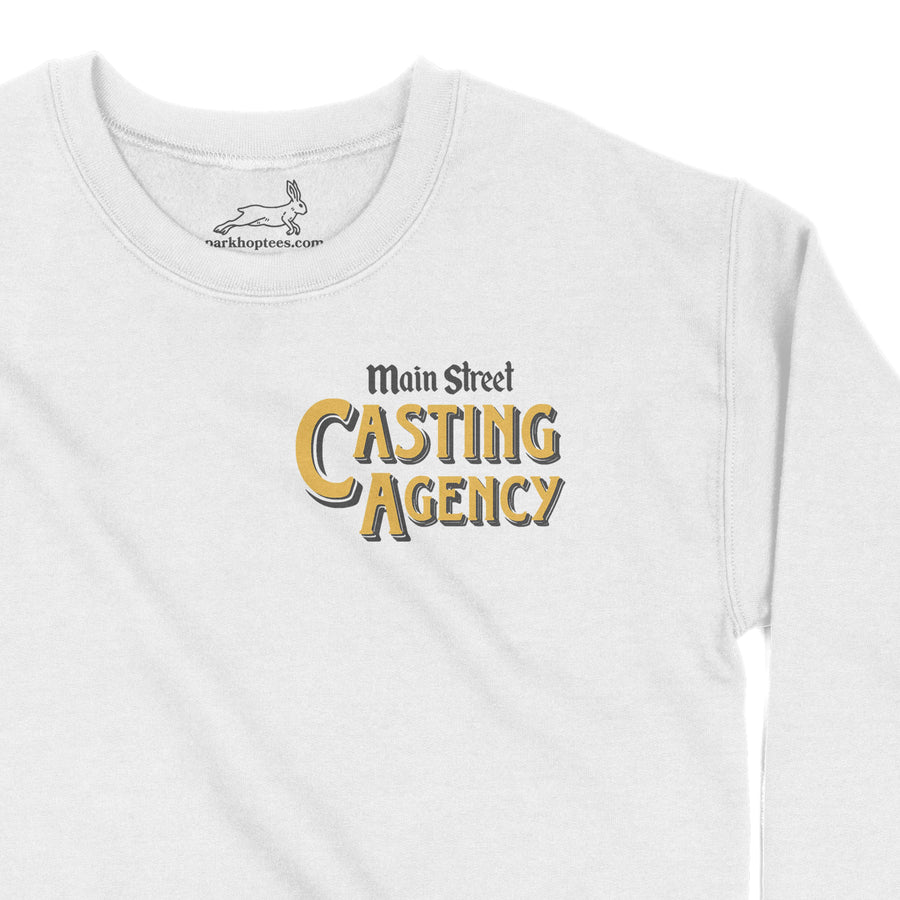 "Main Street Casting Agency"  White Sweater