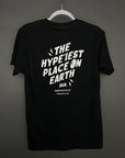 ⚡️DLR Black Shirt - The Hype'iest Place on Earth™️ (front & back)